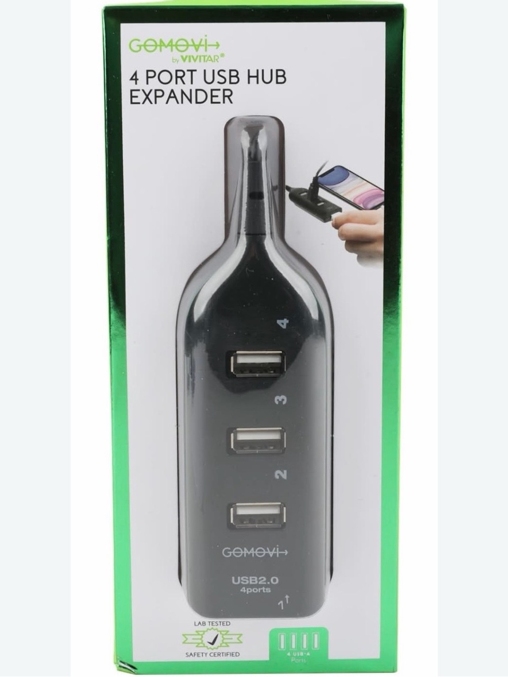 GOMOVI by VIVITAR 4 Port USB Hub Expander
